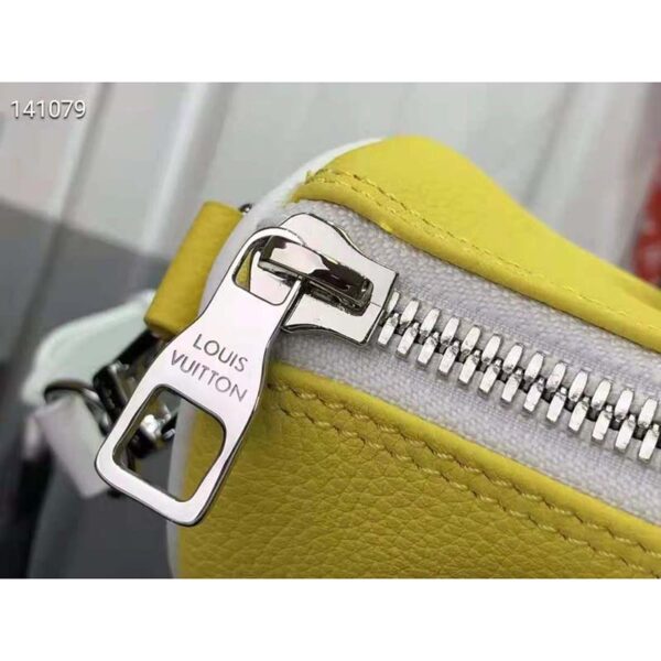 Louis Vuitton LV Unisex Keepall XS Bag Yellow Cowhide Leather (9)