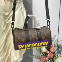 Louis Vuitton LV Unisex Keepall XS Monogram Coated Canvas Cowhide Leather