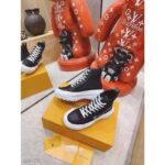 Louis Vuitton LV Unisex LV Squad Sneaker Boot Black Canvas and Calf Leather - Image 8