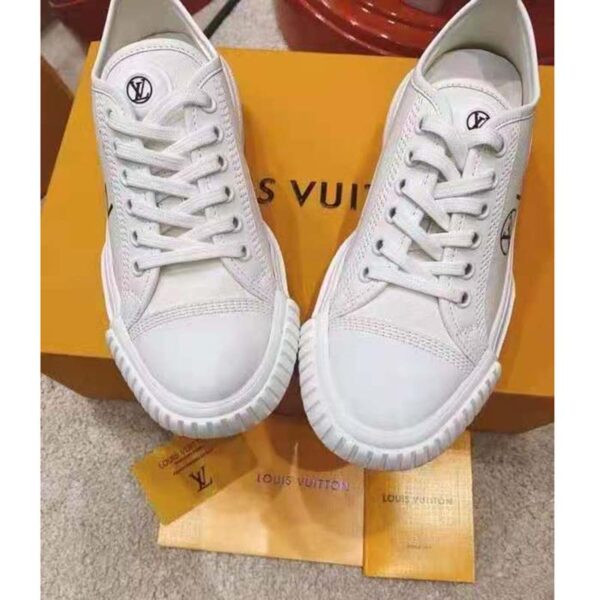 Louis Vuitton LV Unisex LV Squad Sneaker White Canvas and Calf Leather (1)