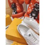 Louis Vuitton LV Unisex LV Squad Sneaker White Canvas and Calf Leather - Image 10