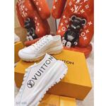 Louis Vuitton LV Unisex LV Squad Sneaker White Canvas and Calf Leather - Image 9