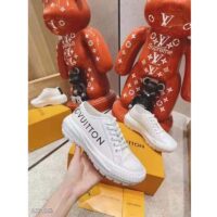 Louis Vuitton LV Unisex LV Squad Sneaker White Canvas and Calf Leather