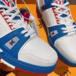 Louis Vuitton LV Unisex LV Trainer Sneaker White Mix of Materials Rubber Outsole - Image 8