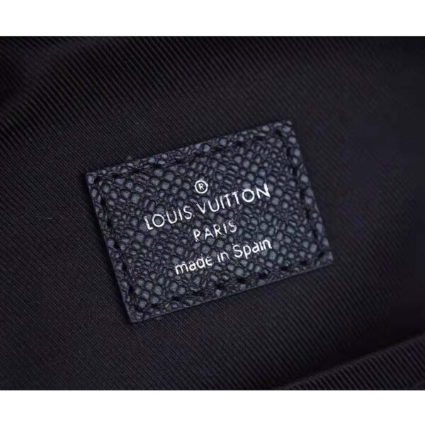 Louis Vuitton LV Unisex Outdoor Sling Bag Taigarama Noir Black Coated Canvas Cowhide Leather (1)