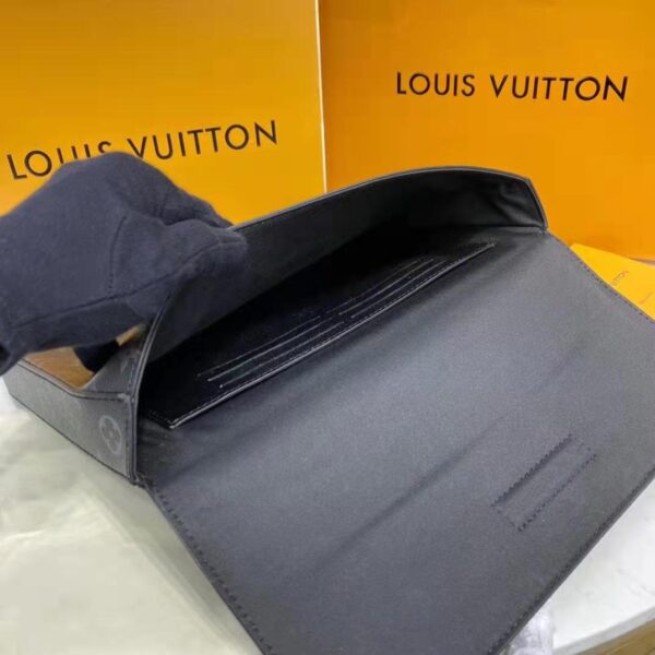 Louis Vuitton LV Unisex Pochette Steamer Monogram Eclipse Coated Canvas Cowhide Leather (1)