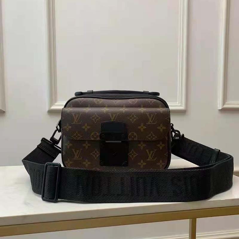 Louis Vuitton Monogram Macassar S Lock Messenger Bag - Brown Messenger Bags,  Bags - LOU783533