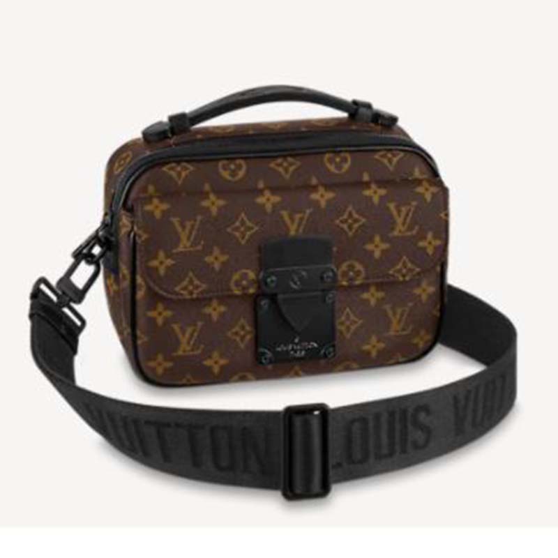 Authenticated Used Louis Vuitton Handbag Shoulder Bag 2Way Monogram Macassar  S Rock Messenger Brown Canvas Men's M45863 