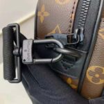 Louis Vuitton LV Unisex S Lock Messenger in Brown Monogram Macassar Coated Canvas - Image 10
