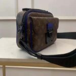 Louis Vuitton LV Unisex S Lock Messenger in Monogram Macassar Coated Canvas - Image 5