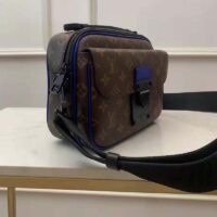 Louis Vuitton LV Unisex S Lock Messenger in Monogram Macassar Coated Canvas