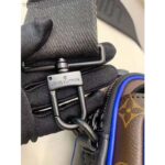 Louis Vuitton LV Unisex S Lock Messenger in Monogram Macassar Coated Canvas - Image 9