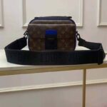 Louis Vuitton LV Unisex S Lock Messenger in Monogram Macassar Coated Canvas - Image 2