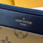 Louis Vuitton LV Unisex Slim Purse Black Monogram Reverse Coated Canvas Cowhide Leather - immagine 11