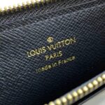 Louis Vuitton LV Unisex Slim Purse Black Monogram Reverse Coated Canvas Cowhide Leather - immagine 12