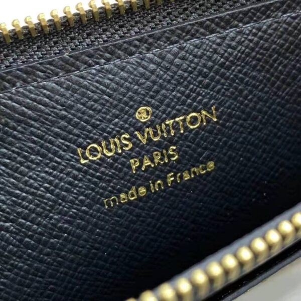 Louis Vuitton LV Unisex Slim Purse Black Monogram Reverse Coated Canvas Cowhide Leather (10)