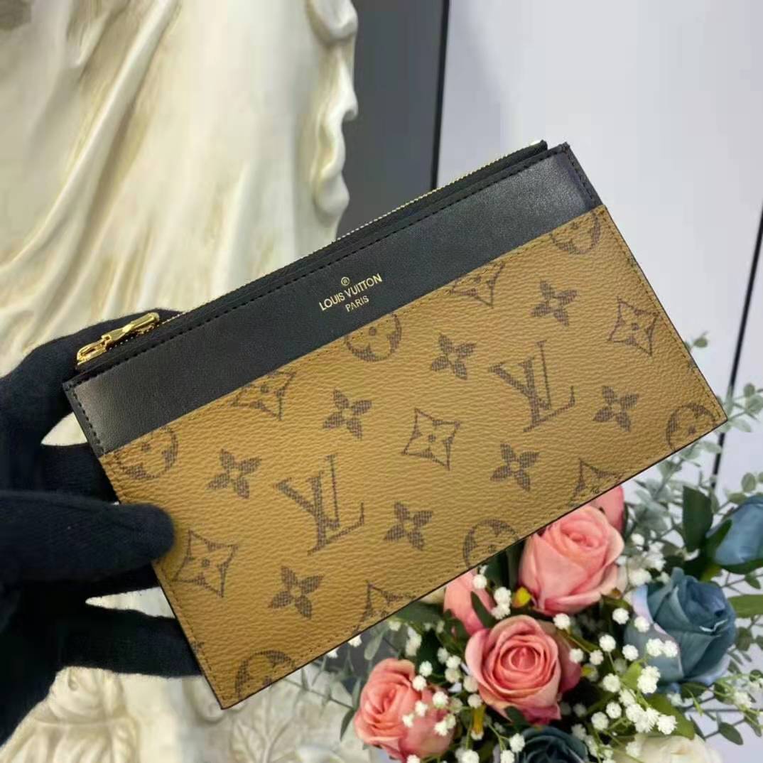 Louis Vuitton Slim Purse Black Monogram