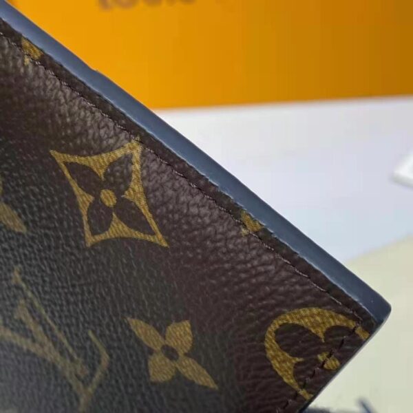 Louis Vuitton LV Unisex Slim Purse Brown Monogram Reverse Coated Canvas Cowhide Leather (10)