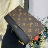 Louis Vuitton LV Unisex Slim Purse Brown Monogram Reverse Coated Canvas Cowhide Leather