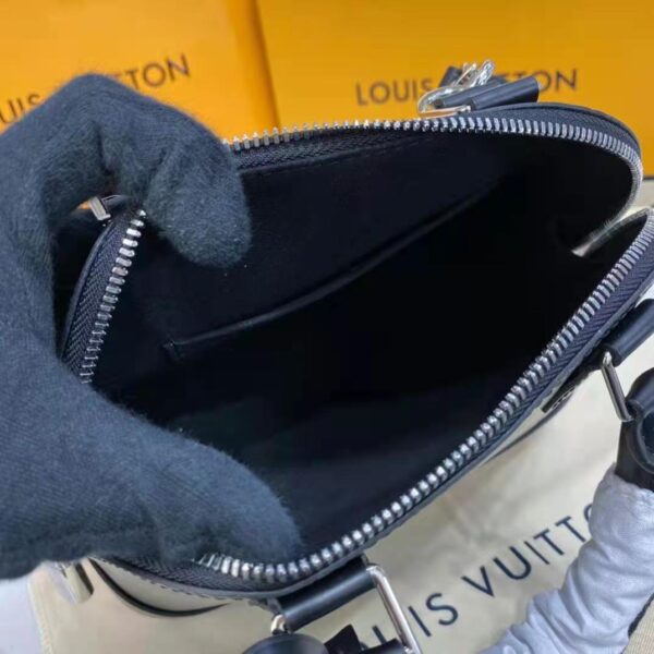 Louis Vuitton LV Women Alma BB Handbag Black Epi Grained Cowhide Leather (14)