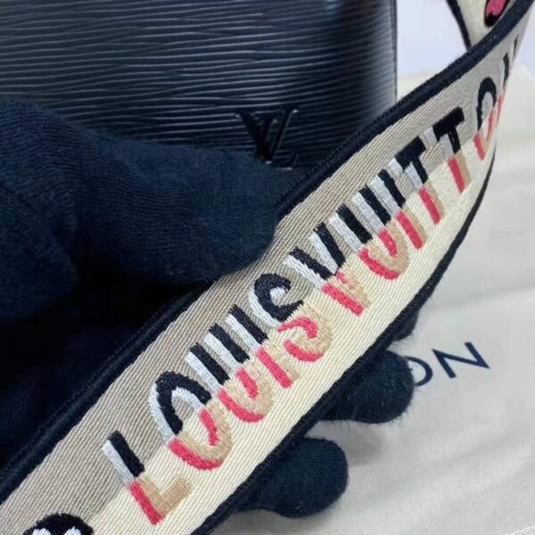 Louis Vuitton LV Women Alma BB Handbag Black Epi Grained Cowhide Leather (16)