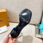 Louis Vuitton LV Women Appeal Sandal Black Suede Baby Goat Leather and Strass - immagine 11