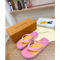 Louis Vuitton LV Women Arcade Flat Thong Pink Rubber Micro Outsole