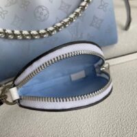 Louis Vuitton LV Women Bella Bucket Bag Gradient Blue Mahina Perforated Calf Leather (8)