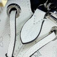 Louis Vuitton LV Women Bella Bucket Bag Gradient Pink Mahina Perforated Calf Leather1 (1)