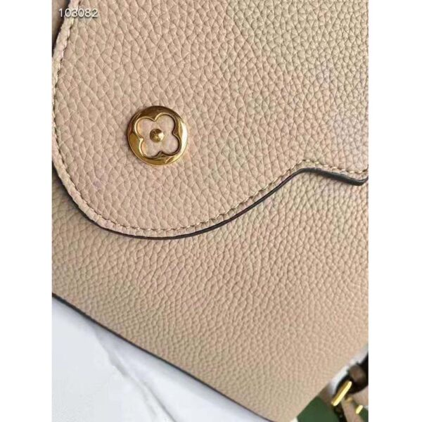 Louis Vuitton LV Women Capucines MM Handbag Galet Gray Taurillon Leather (8)