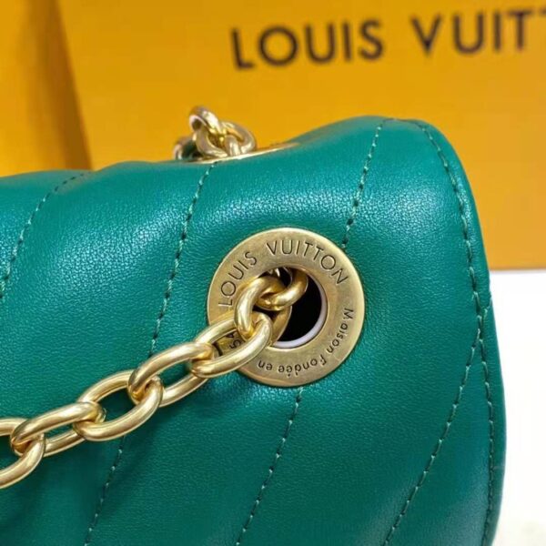 Louis Vuitton LV Women Chain Bag Handbag Emerald Green Smooth Cowhide Leather (1)