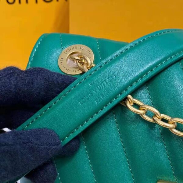 Louis Vuitton LV Women Chain Bag Handbag Emerald Green Smooth Cowhide Leather (10)