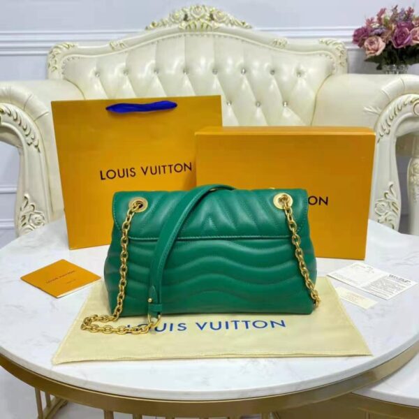 Louis Vuitton LV Women Chain Bag Handbag Emerald Green Smooth Cowhide Leather (5)