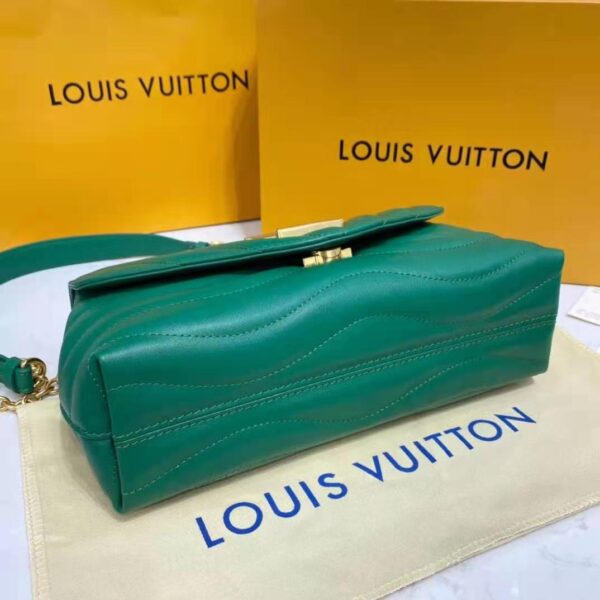 Louis Vuitton LV Women Chain Bag Handbag Emerald Green Smooth Cowhide Leather (6)