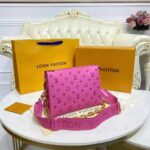 Louis Vuitton LV Women Cruissin PM Handbag Pink Purple Monogram Embossed Puffy Lambskin – Image 6