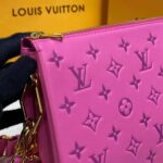 Louis Vuitton LV Women Cruissin PM Handbag Pink Purple Monogram Embossed Puffy Lambskin – Image 12