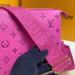 Louis Vuitton LV Women Cruissin PM Handbag Pink Purple Monogram Embossed Puffy Lambskin – Image 13