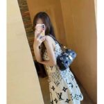 Louis Vuitton LV Women Favorite Tourterelle Black Beige Monogram Empreinte Embossed Supple Grained Cowhide - Imagen 12