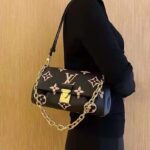 Louis Vuitton LV Women Favorite Tourterelle Black Beige Monogram Empreinte Embossed Supple Grained Cowhide - Imagen 14