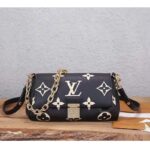 Louis Vuitton LV Women Favorite Tourterelle Black Beige Monogram Empreinte Embossed Supple Grained Cowhide - Imagen 2