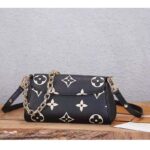 Louis Vuitton LV Women Favorite Tourterelle Black Beige Monogram Empreinte Embossed Supple Grained Cowhide - Imagen 3