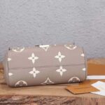 Louis Vuitton LV Women Favorite Tourterelle Gray Cream Monogram Empreinte Embossed Supple Grained Cowhide - immagine 5