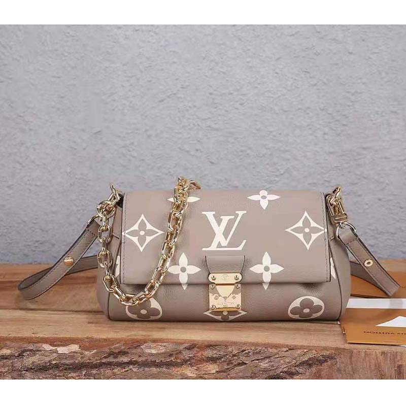 Louis Vuitton Tourterelle Creme Empreinte Giant Monogram Félicie