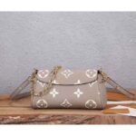 Louis Vuitton LV Women Favorite Tourterelle Gray Cream Monogram Empreinte Embossed Supple Grained Cowhide - immagine 3