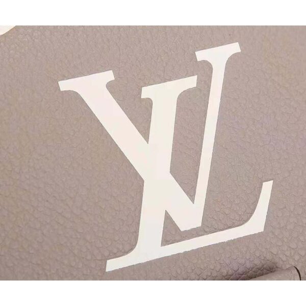 Louis Vuitton LV Women Favorite Tourterelle Gray Cream Monogram Empreinte Embossed Supple Grained Cowhide (9)