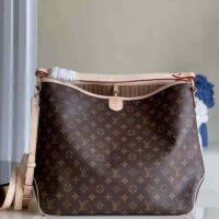 Louis Vuitton LV Women Graceful MM Hobo Classic Beige Monogram Coated Canvas