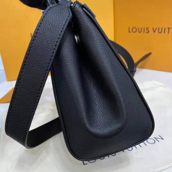 Louis Vuitton LV Women Grenelle Tote MM Bag Black Epi Grained Cowhide Leather (10)