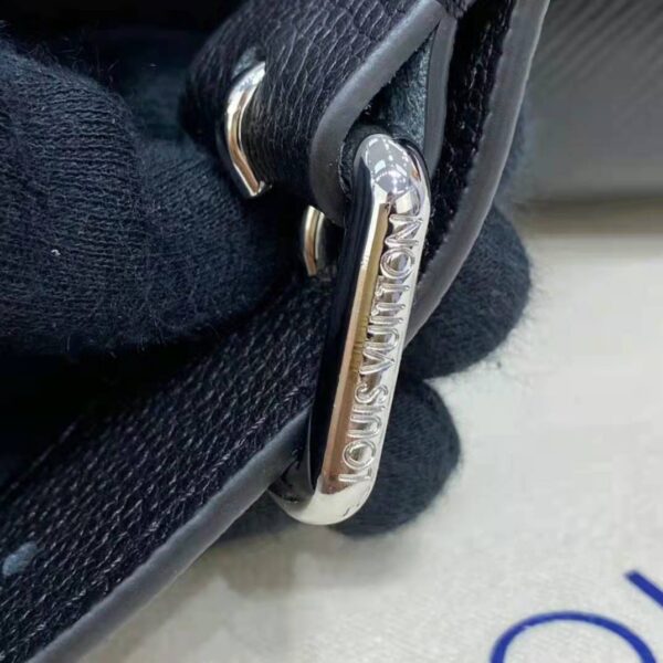 Louis Vuitton LV Women Grenelle Tote MM Bag Black Epi Grained Cowhide Leather (13)