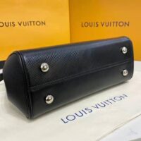 Louis Vuitton LV Women Grenelle Tote MM Bag Black Epi Grained Cowhide Leather