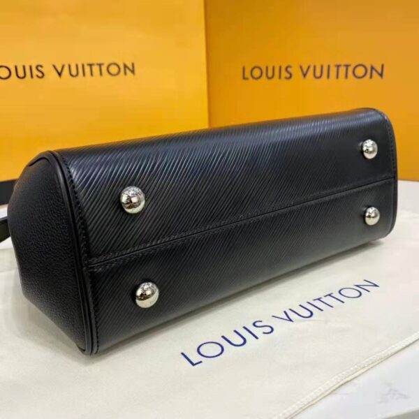 Louis Vuitton LV Women Grenelle Tote MM Bag Black Epi Grained Cowhide Leather (9)